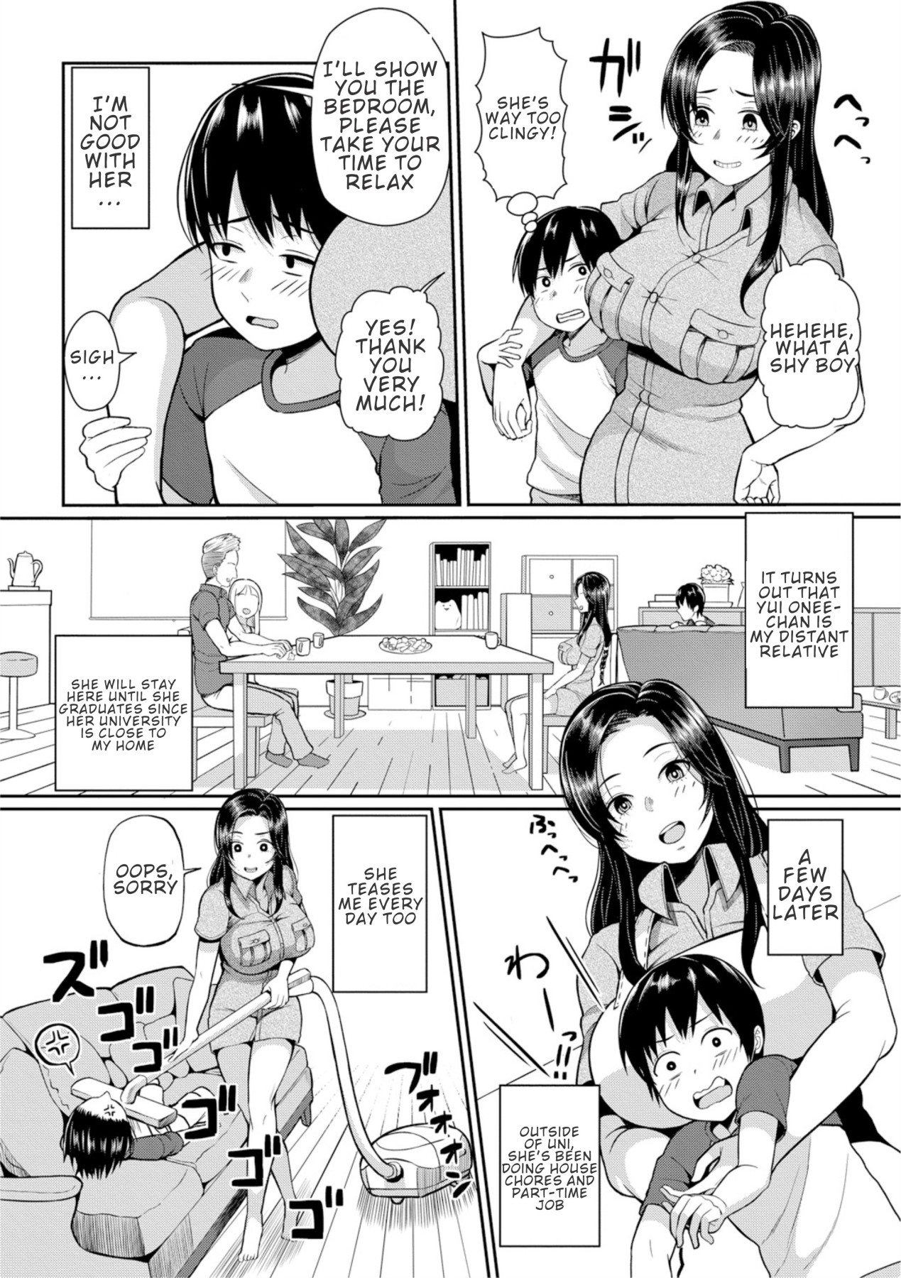 Hentai Manga Comic-Freeloader College Girl and Shota Boy-Read-4